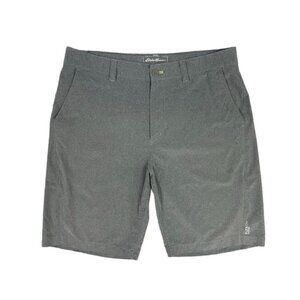 Eddie Bauer Shorts Men’s Size‎ 34 Gray Hybrid Flexion Amphib Lightweight Outdoor